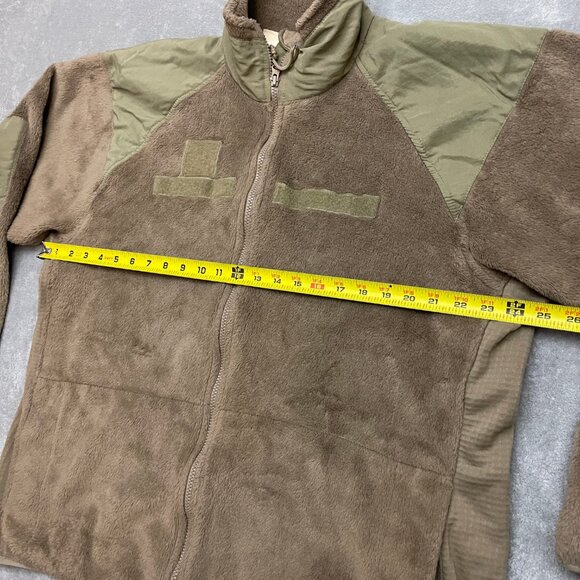 ECWCS Gen III US Army Fleece Jacket Men’s Large Long Brown Cold Weather Polartec - Picture 3 of 10